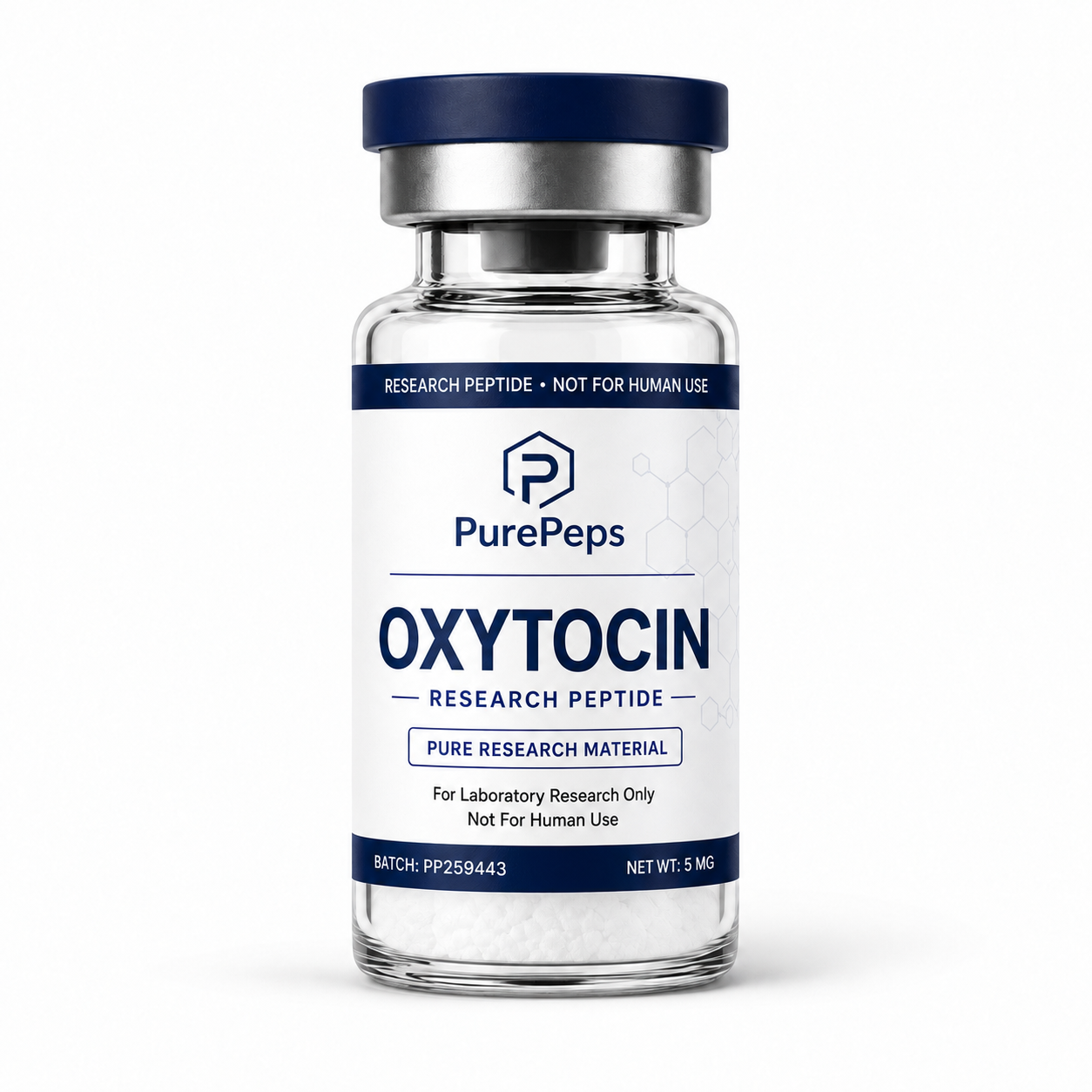 Laboratory vial of Oxytocin 5 mg