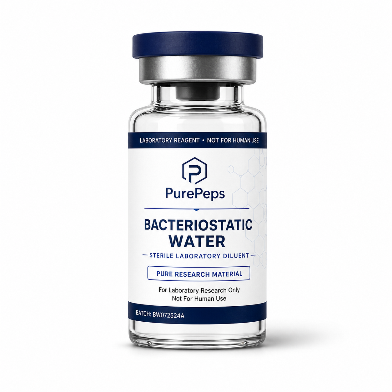 Laboratory vial of Bacteriostatic Water 10 mL