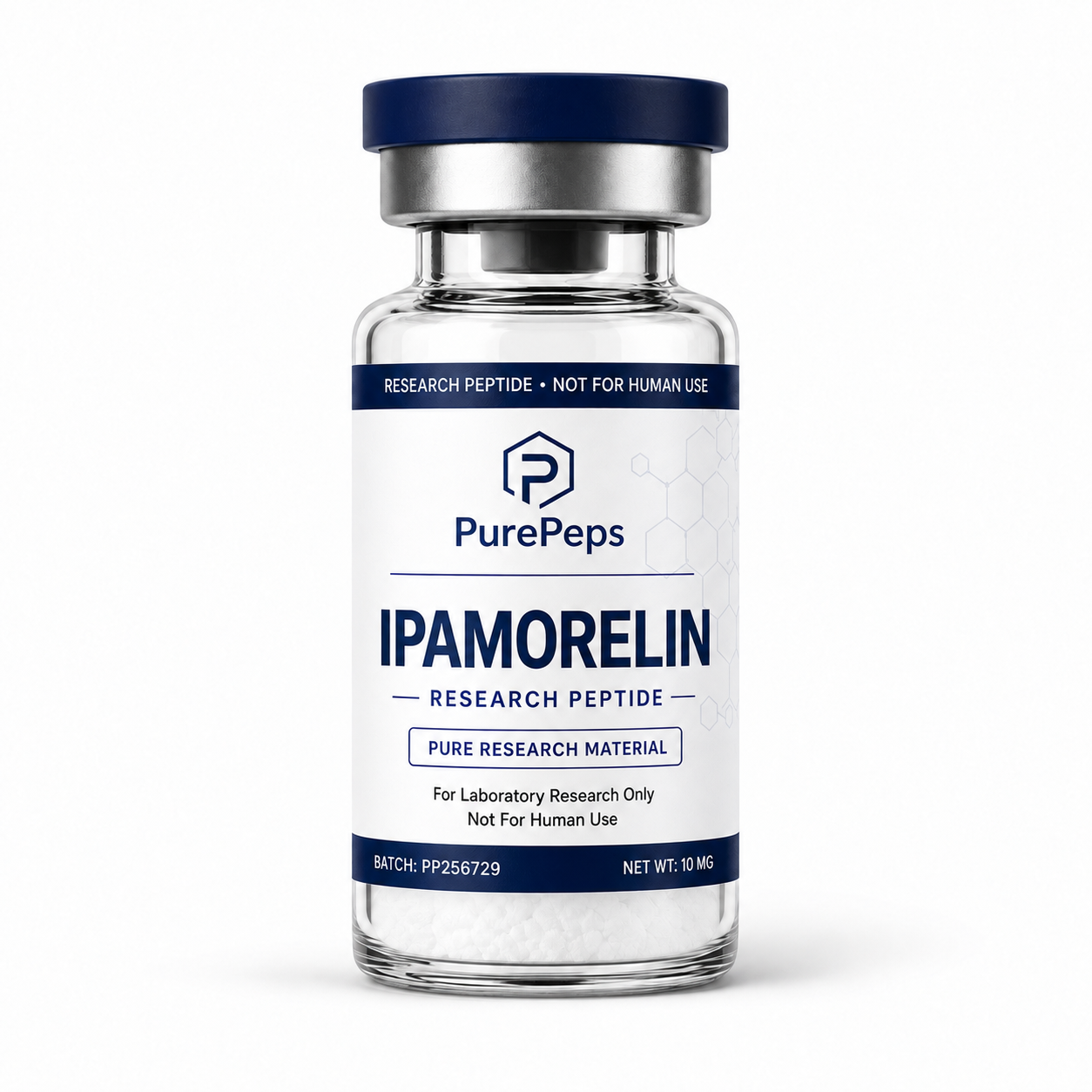 Laboratory vial of Ipamorelin 10 mg