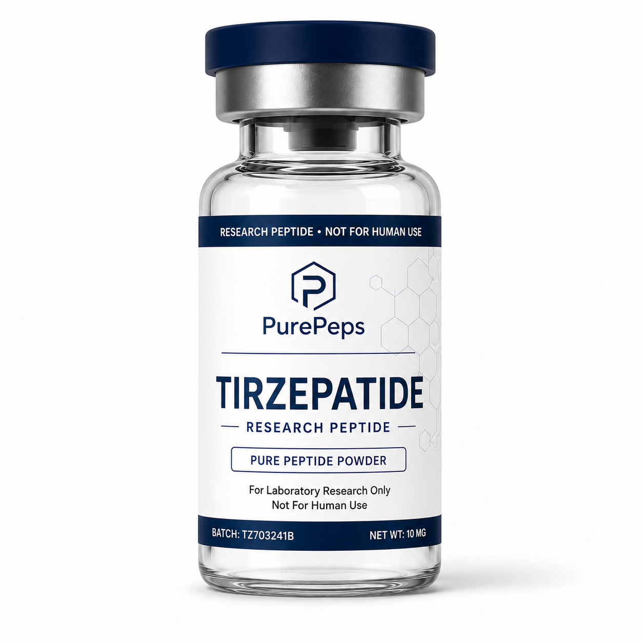 Laboratory vial of Tirzepatide